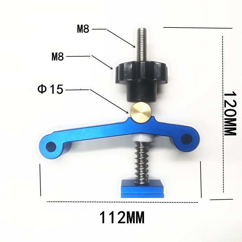 Pince à fente en T pour menuiserie, Kit de pinces pour planche à presser, multi-usages, limiteur de positionnement, dispositif de Clip d&#39;onglet