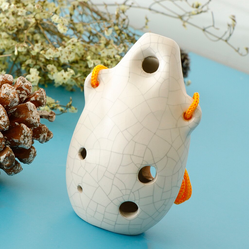 6 Holes Ceramic Alto C Tone Ocarina Chinese Musica... – Grandado