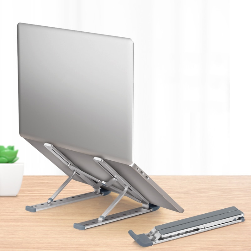 Laptop Stand Houder Hoogte Verstelbare Aluminium Laptop Notebook Houder Draagbare Notebook Te 17 Inch Voor Macbook Air Pro Houder