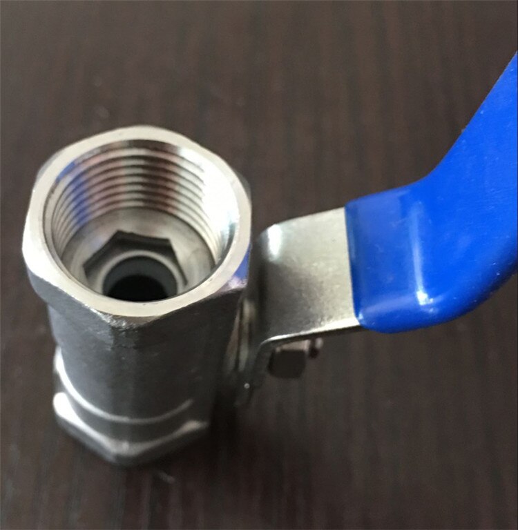 304 stainless one-piece internal threaded water pipe valve steel ball valve