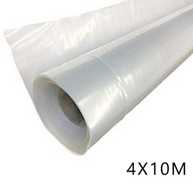 Film Transparent en polyéthylène pour serre, fleurs, Fruits, plantes, jardinage, Transparent: 4mx10m
