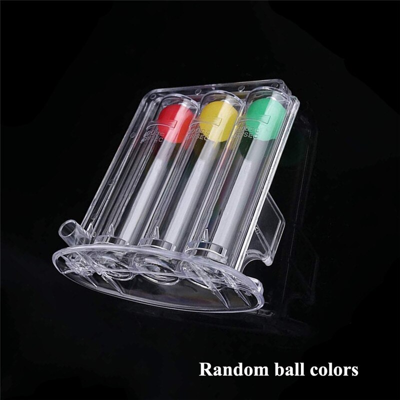 Breathing trainer vital capacity exercise three ball instrument lung function breathing respiratory exerciser