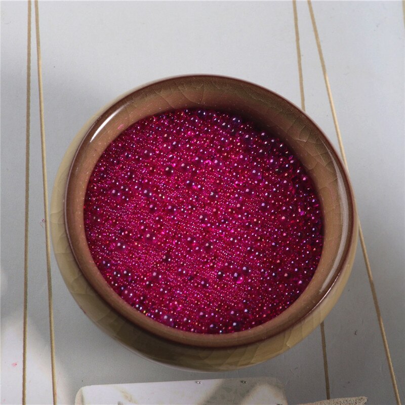 50G DIY mezcla colorida de agua de burbujas de cuentas de vidrio para el Molde de resina de relleno surtido de Micro cuentas de Arte de resina suministros de fabricación de joyería: Rose Red