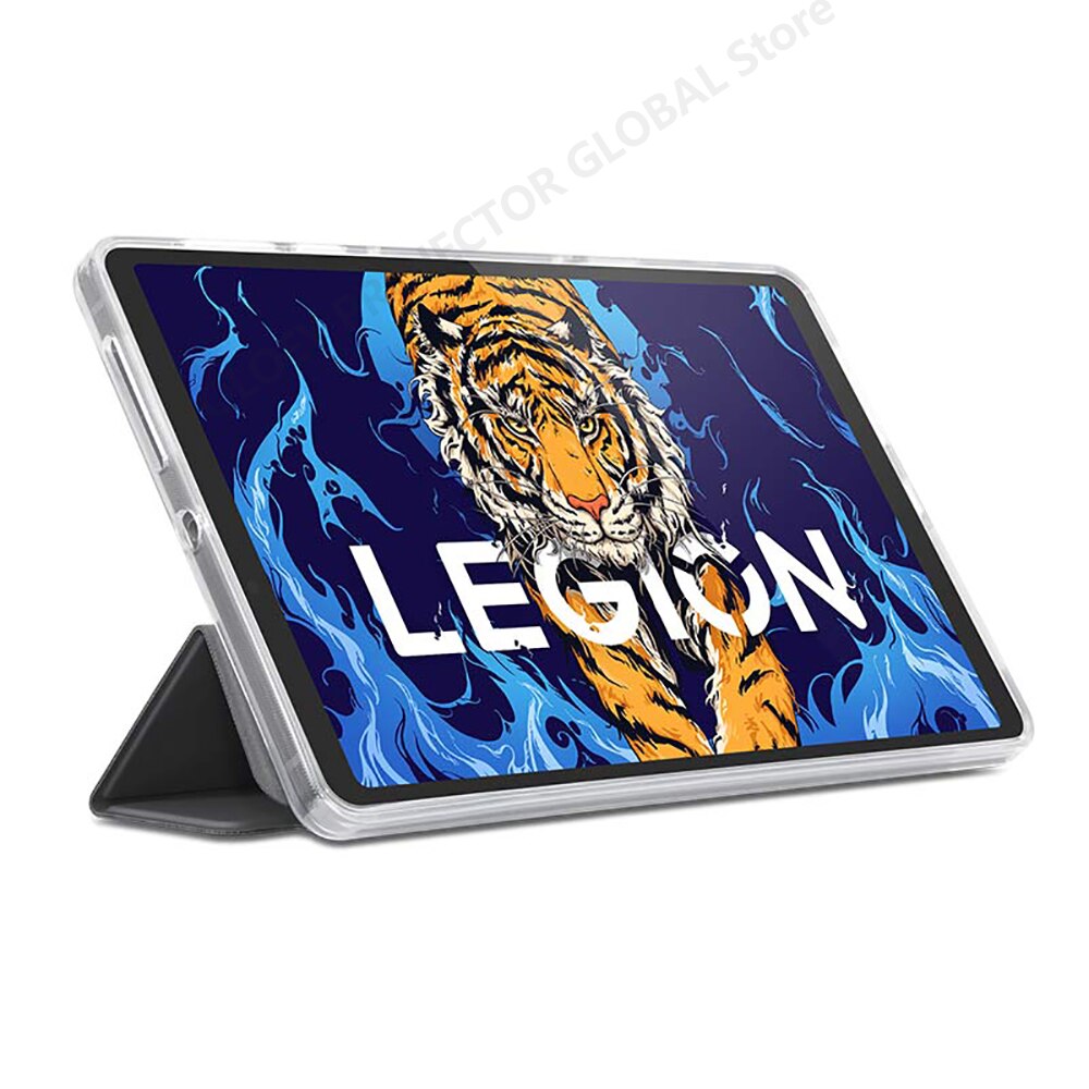 Original lenovo legion  y700 tablet-pc-hülle, 8.8 zoll, mit intelligenter schlaf- und aufwachfunktion, magnetischer saugnapf, abnehmbar, aus komfortablem pu-leder