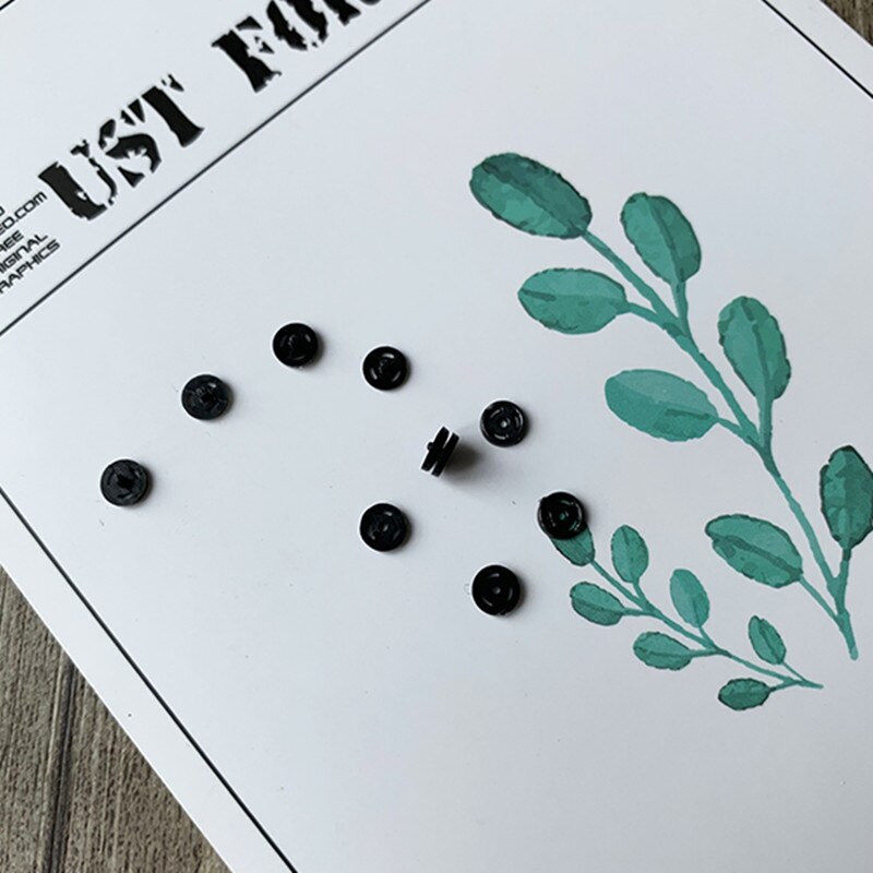 50pz/100pz 4mm bottoni automatici in plastica nera/bianca/trasparente vestiti per bambole fai da te cucito artigianato accessori Scrapbooking