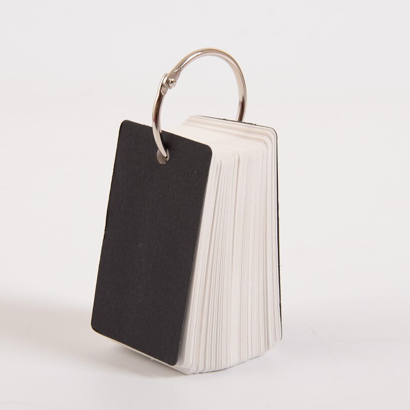 100pcs/pack 8x4.5cm Mini Paper Card Blank DIY Message Card Hand Drawing Paper Cards: White