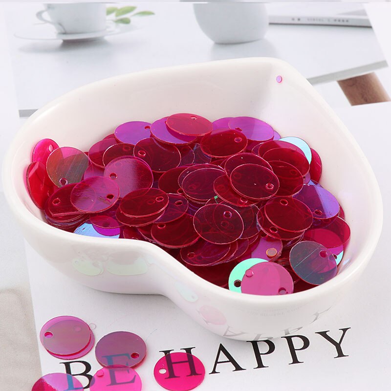 240 stücke 10mm Runde Pailletten transparent Pailletten Dame Kleidung Diy Zubehör Bühne Kostüm Schmuck Machen Anhänger Für Handwerk: rot transparent