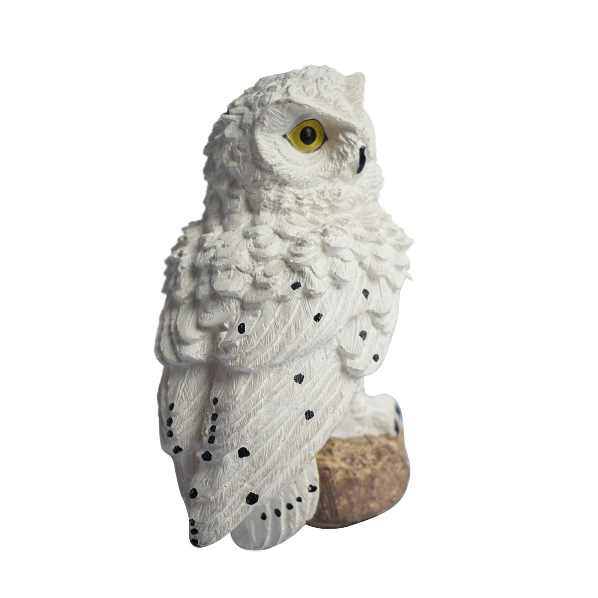 Udendørs sol lampe ugle soldrevet lys vandtæt led lampe have gårdsplads græsplæne dekoration (hvid, brun)