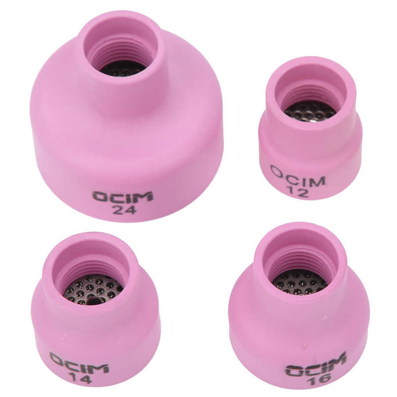 Alumina Welding Cup Ceramic Welding Cup Set Sturdy and Durable for Welding Equipment WP‑17/18/26 TIG Welding Torch