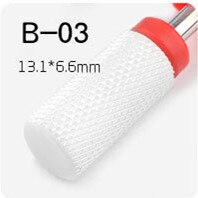 White 1 Pc Silicon Carbide Nail Drill Bits Flexible Polisher Manicure Machine Nail Accessories Electric Nail File Pedicure Tool: G-C-B03