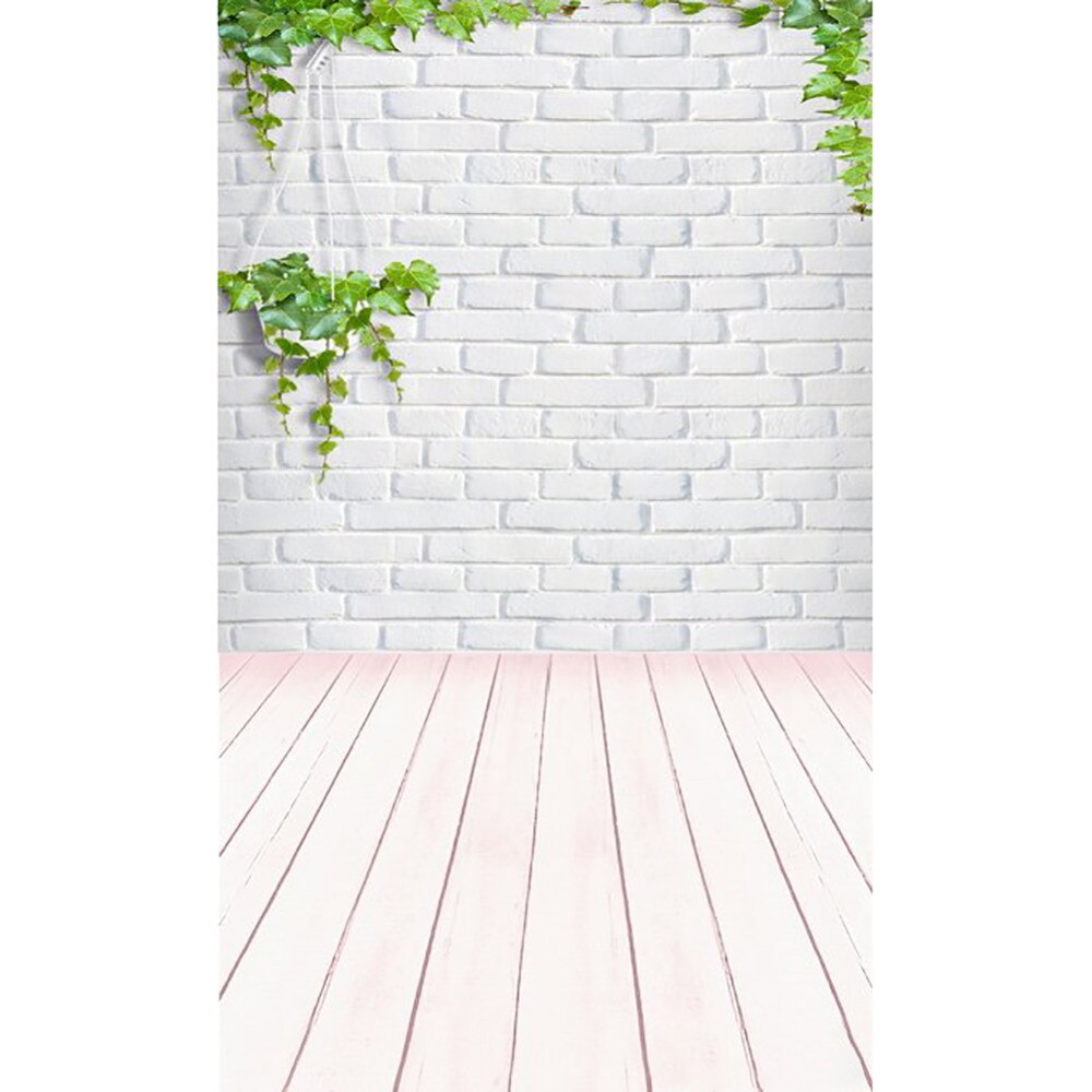 Party background wall Wedding party Vinyl waterproof Wood Brick wall Floor Studio Prop Backdrop Background 90*150cm