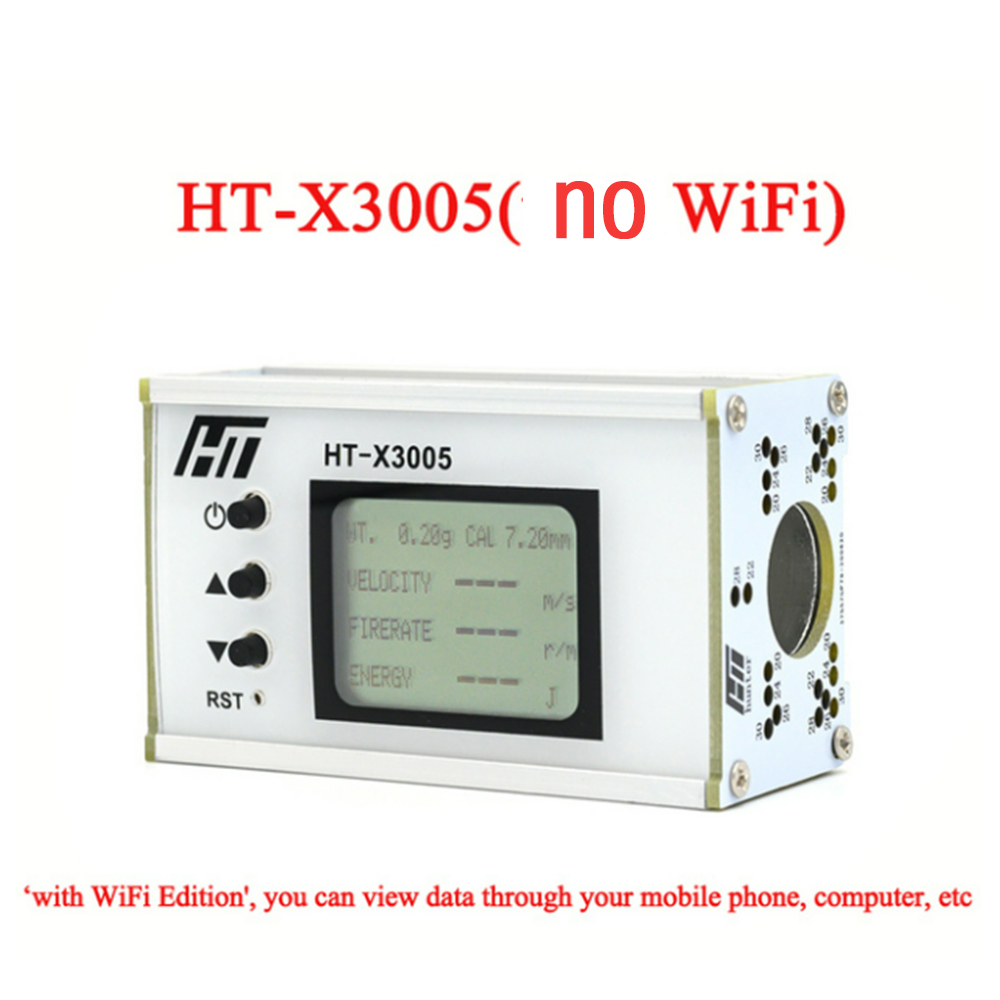 Anemometer for Shooting Speed Meter Ball Velocity Energy Measurement Shooting Chronograph Bullet Speed Tester HT-X3005: X3005(no WiFi)