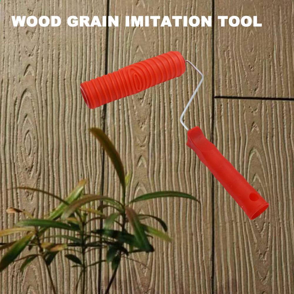 Wood Grain Roller 3D Brick Pattern Paint Roller Brick Pattern Concrete Stamper 7" Decorative Texture Roller Hand Tool