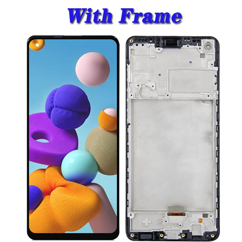 6.5 "Originele Lcd Voor Samsung Galaxy A21s A217 A217F Lcd Touch Screen Digitizer Voor Samsung A21s Lcd SM-A217F/ds Vervanging: Original With Frame