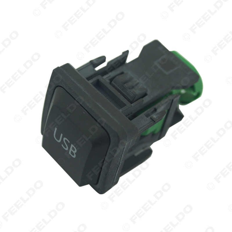 FEELDO coche OEM RCD510 RNS315 Cable USB con interruptor para VW Golf MK5 MK6 VI 5 6 Jetta CC Tiguan Passat B6 reposabrazos Posición # FD1698