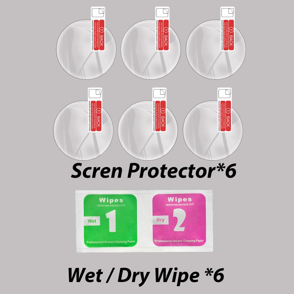 Screen Protector Voor Garmin Vivoactive 4S Zachte Hydrogel Beschermende Film Voor Garmin Vivoactive 4S Smart Horloge (Niet glas: 6 Pieces