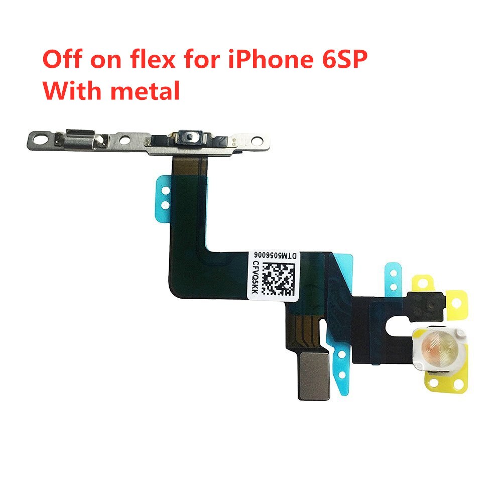 Power Flex Kabel mit Metall Für iPhone 5 5S SE 6 6S 7 8 Plus X XS MAS XR Volumen Schalter Auf Off Taste Ersatzteil Ersatz: 6SP