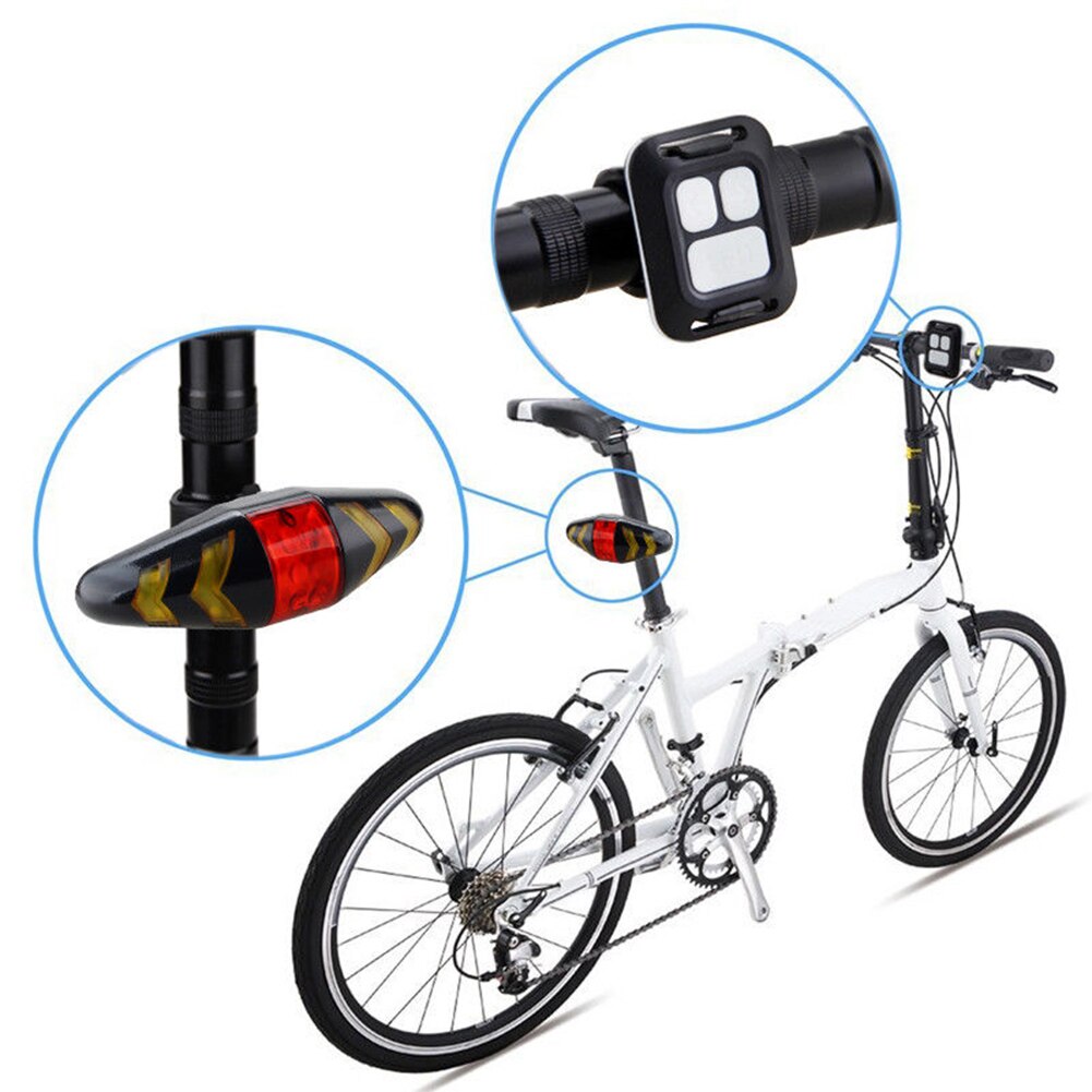 Fahrrad Blinker kabellos Fernbedienung Mountainbike Rückleuchten Radfahren Lichter Blinken Scheinwerfer Sicherheit Warnung Drehen Siginals