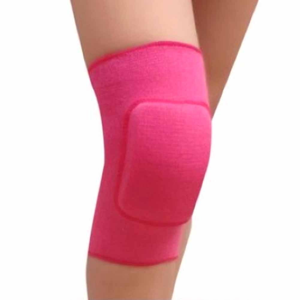 1pc voksne barn danser knebeskyttere sportsknebeskytter yoga volleyball knestøtte gym fitness kneepad sportssikkerhet  #h913: Rosa / S