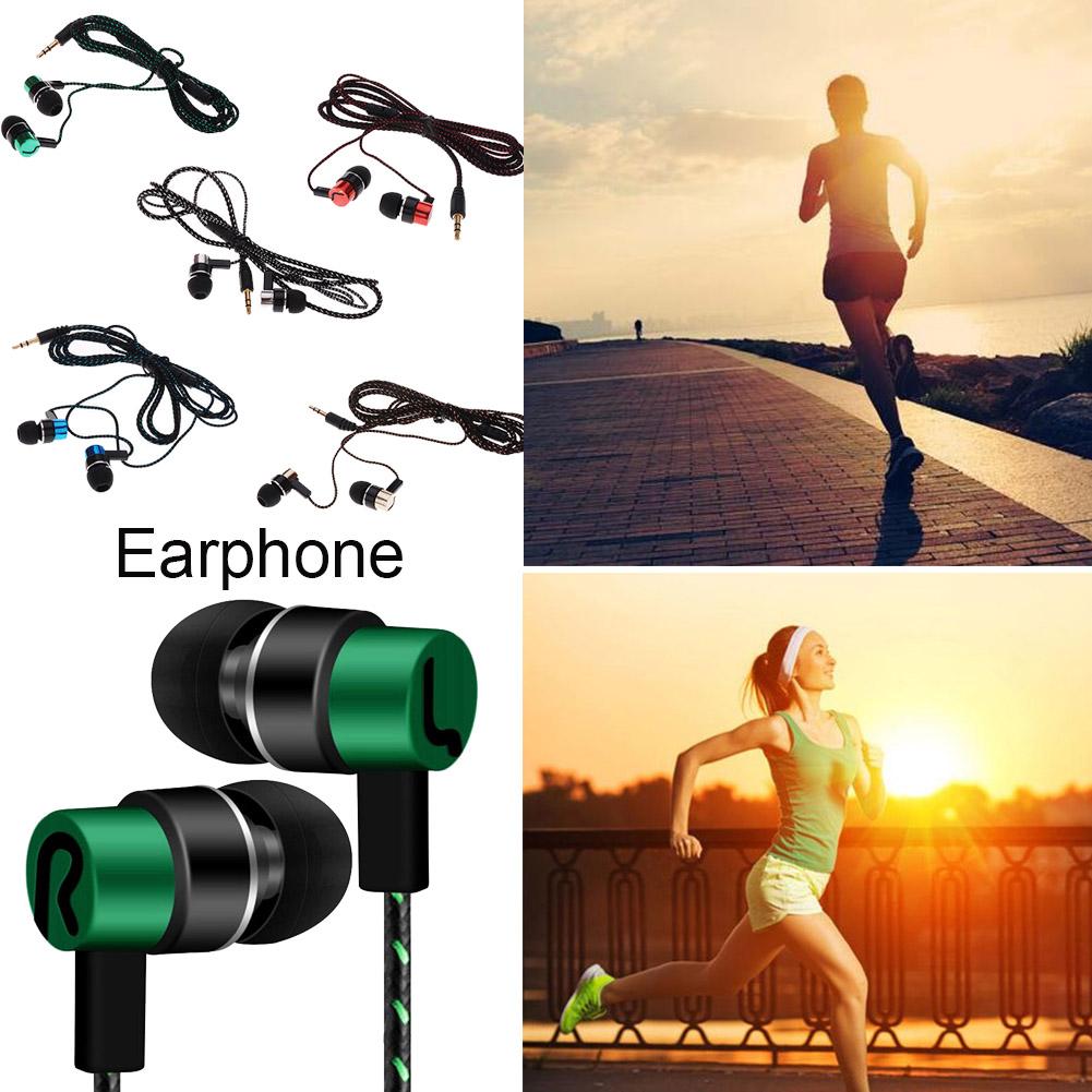 Moda In-Ear fone de Ouvido Estéreo Fone de Ouvido fone de Ouvido Fio Trançado esporte fone de ouvido para a execução de música Do Telefone PC Fone de Ouvido