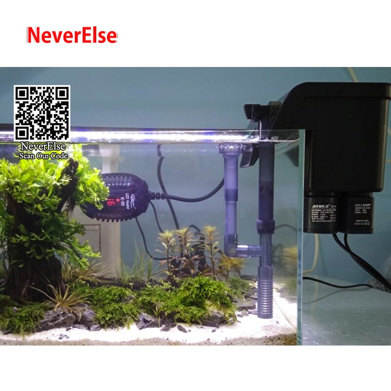 Pompe à filtre UV pour Aquarium externe 4 en 1, filtre de Circulation d'eau, stérilisateur UV, écumoire d'huile/augmente l'oxygène pour accrocher un Aquarium