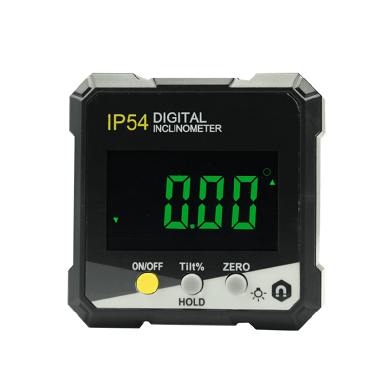 Miniaturowy LCD Cyfrowy Inklinometr Kątomierz Magnetyczny Miernik Kąta Sklonu Elektroniczny Goniometr Dokładny Pomiar Kąta: Czerwony