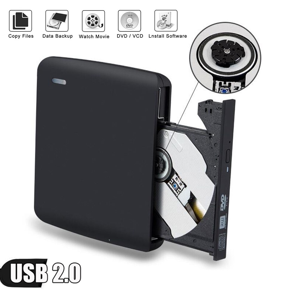 Externe USB 2.0 Hoge Snelheid DL DVD RW Brander CD Writer Slim Draagbare Optische Drive voor Asus Samsung Acer Dell universal SONY HP