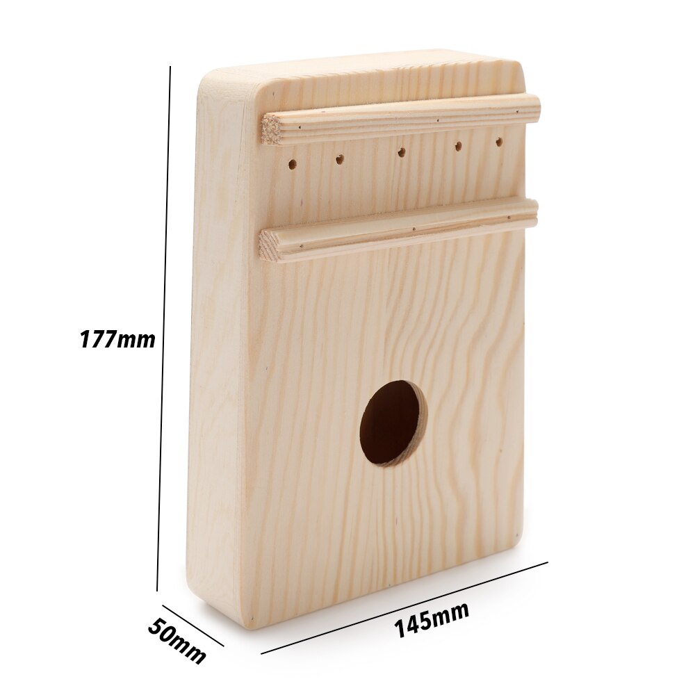 Eenvoudige Montage 17 Toetsen Kalimba Handwerk Diy Kit Hout Vinger Duim Piano 10-Key Kalimba Voor Kinderen Kids Toetsenbord instrument