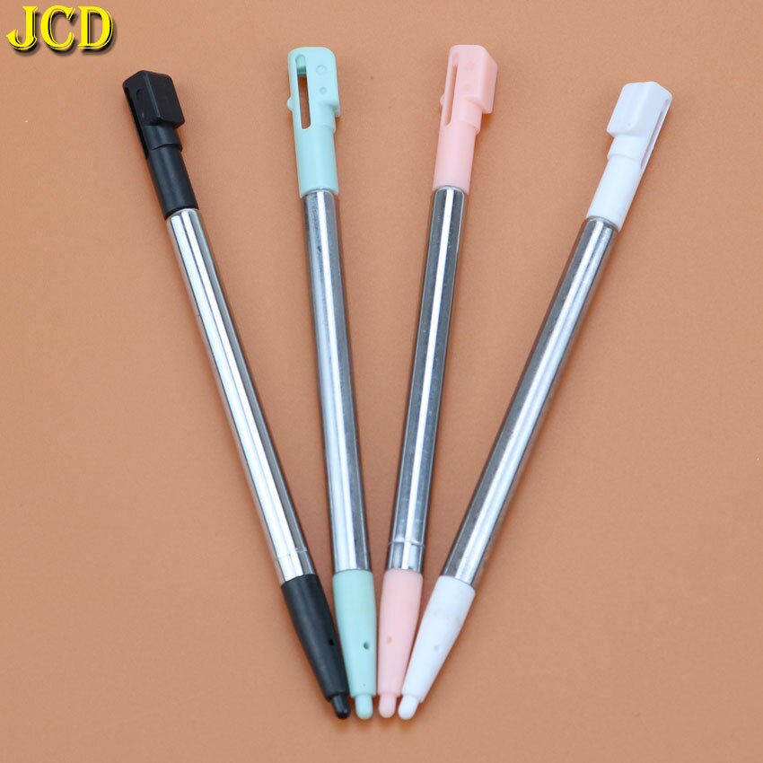 JCD 1 pcs 4 Cor Tela Retrátil de Metal Toque Caneta Stylus Definido Para Nintend Para Nintend DSi NDSi Jogos Acessório