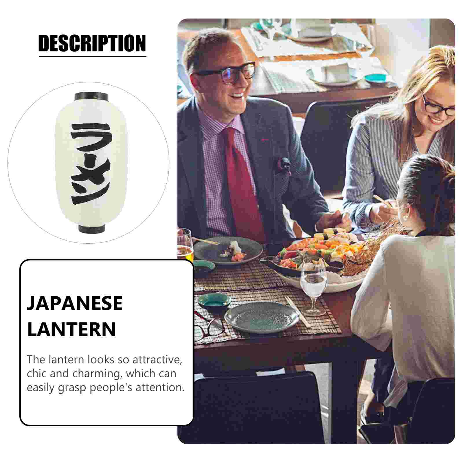 Traditional Japanese Style Hanging Silk Lantern Japanese Bar Restaurant Decor