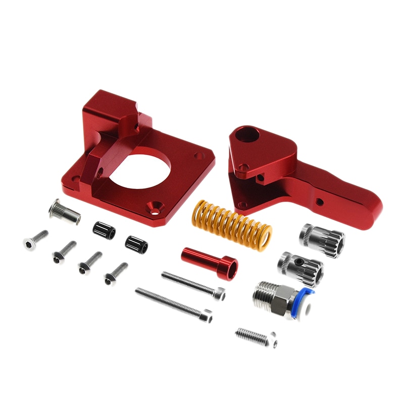 Cr10 Pro Aluminum Upgrade Dual Gear Extruder Kit for Cr10S Pro Reprap Prusa I3 1.75Mm Drive Feed Double Pulley Extruder: Default Title