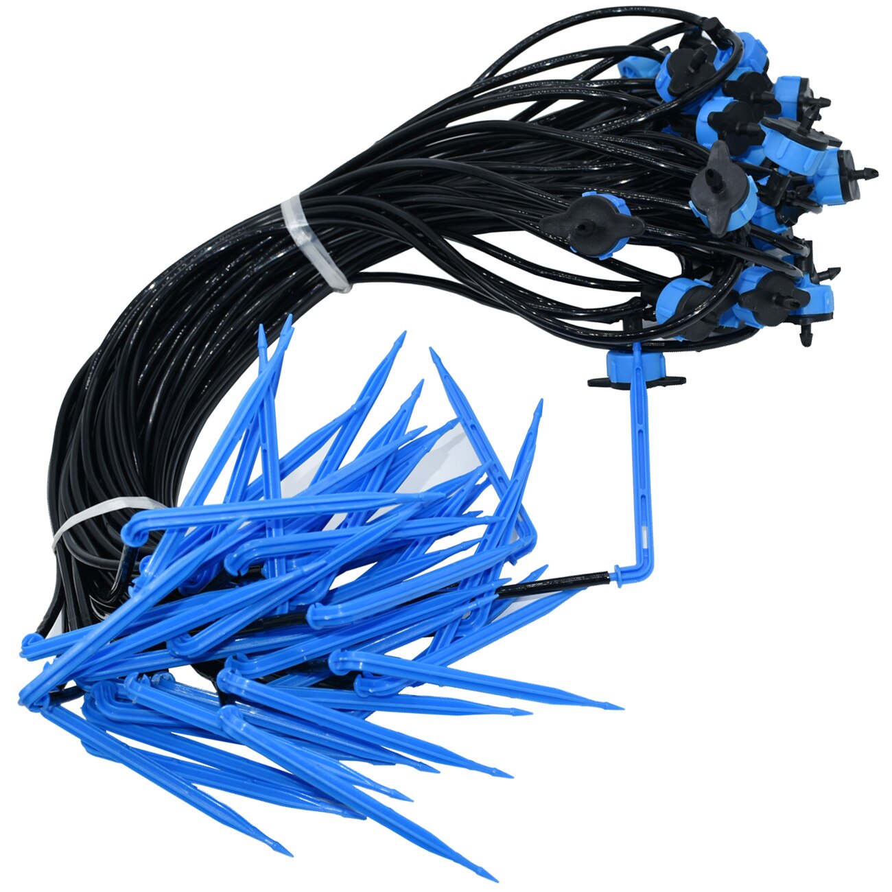 SPRYCLE 10-120M 3/5mm PVC Schlauch Micro Drip Bewässerung System w/ Puncher 1/8&#39;&#39; Garten schläuche Rohr Pfeil Tropf Pflanzen Gewächshaus