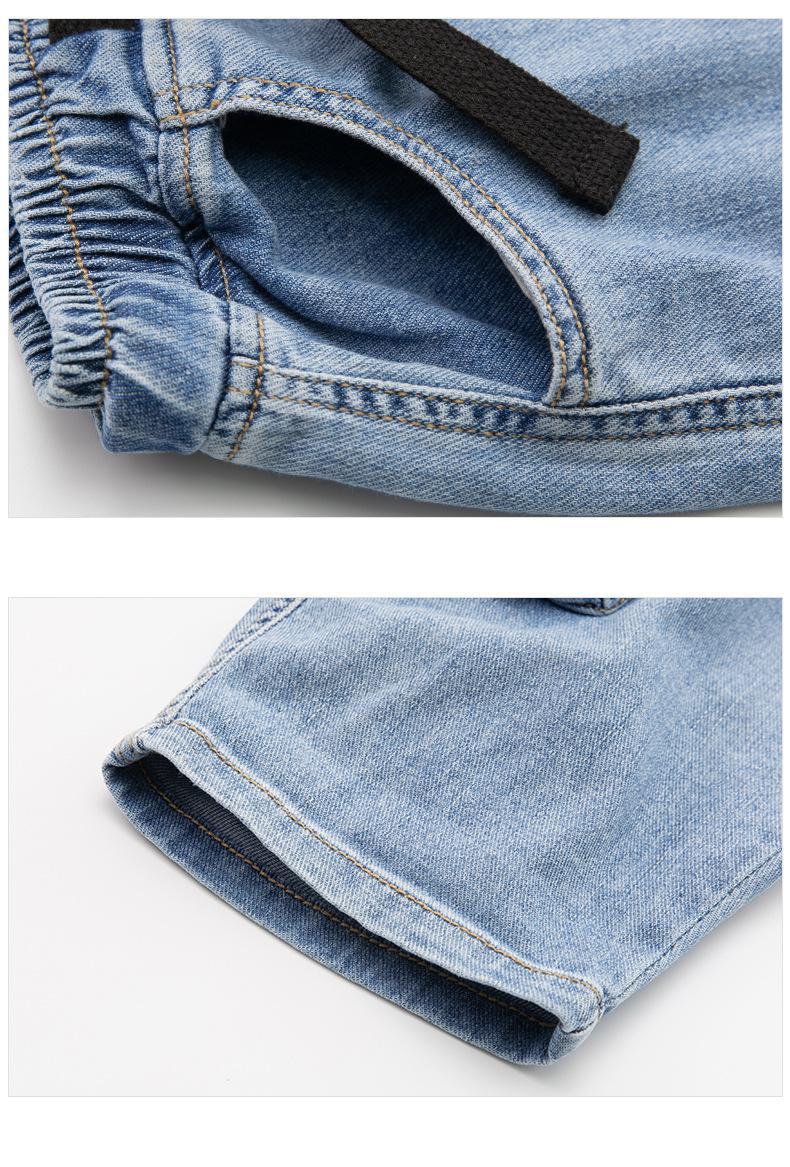 Store drenge denim shorts sommer mellemskole børn afslappet cargo cowboy korte jeans bukser teenage tøj 8 9 13 14 15 16