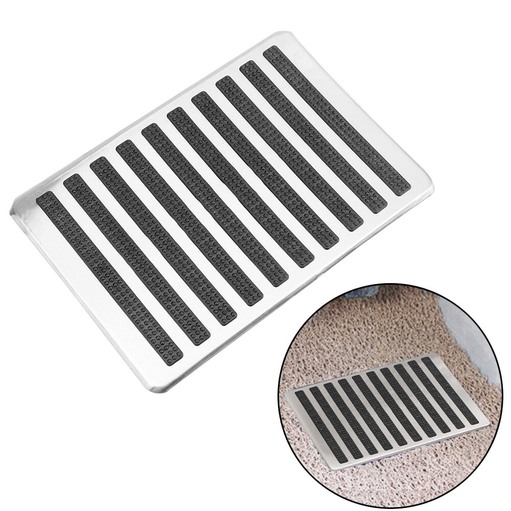 Fahrer Auto Seite Boden Teppich Matten Fuß Ferse Pedal Edelstahl Platte Teppich Auto Innen Boden matt Patch Universal-