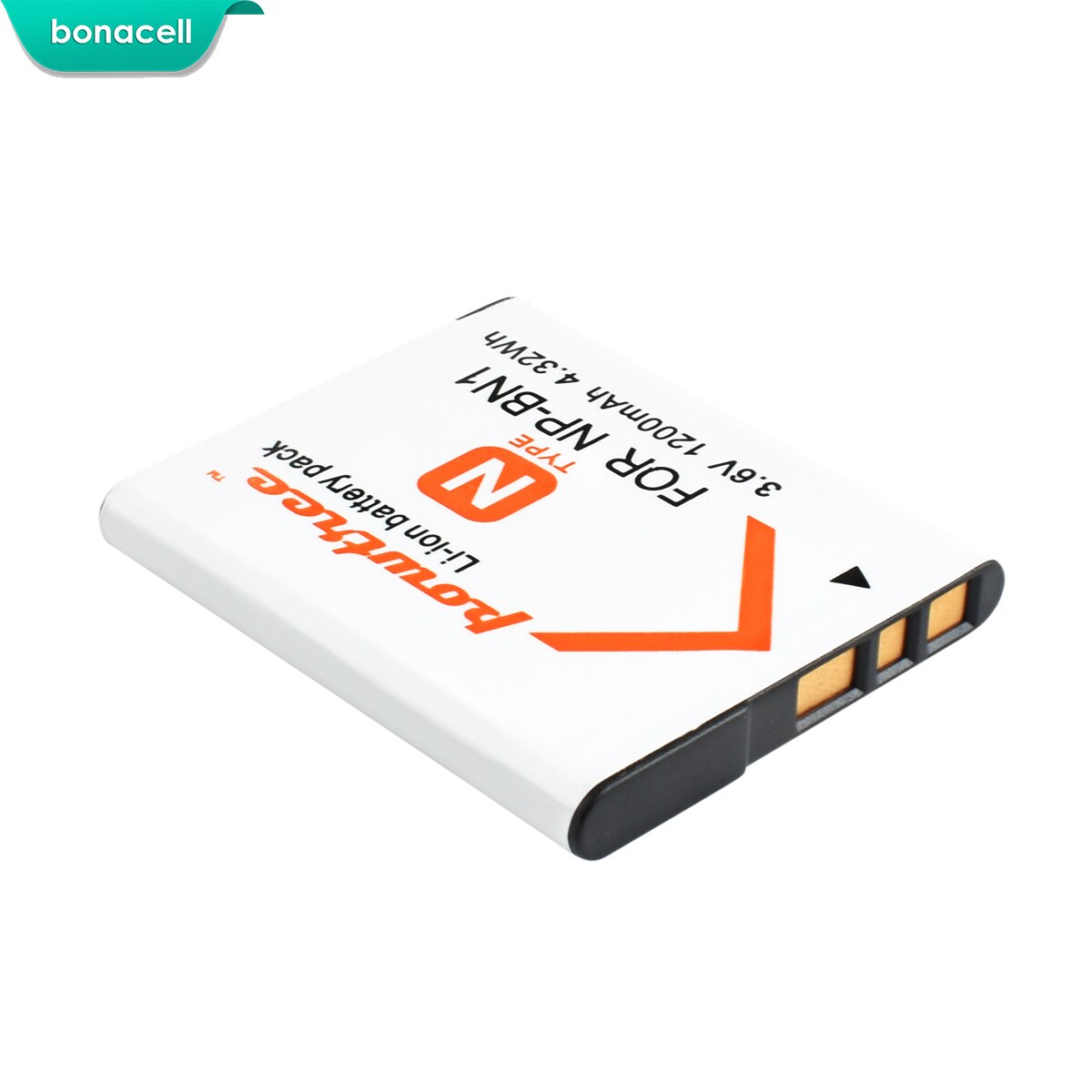 Powtree 1200mAh NP-BN1 Camera Battery For Sony TX9 WX100 TX5 WX5C W620 W630 W670 TX100 Camera: 1 Pack Battery