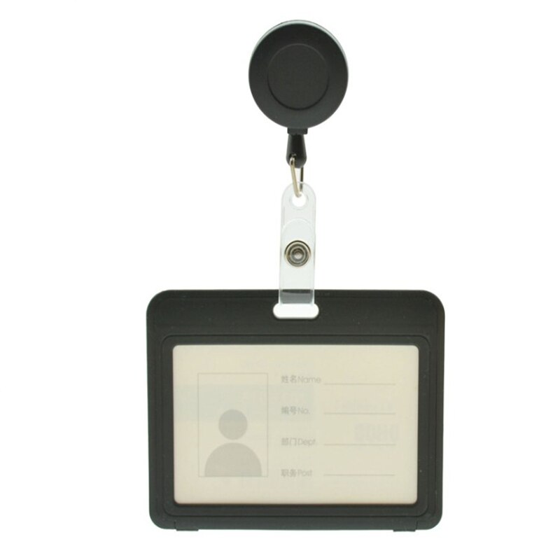 ID Abzeichen Halter Name Tag Mitarbeiter Visitenkarte Student karte abdeckung pass halter id karte halter Schule Büro Liefert: black horizon