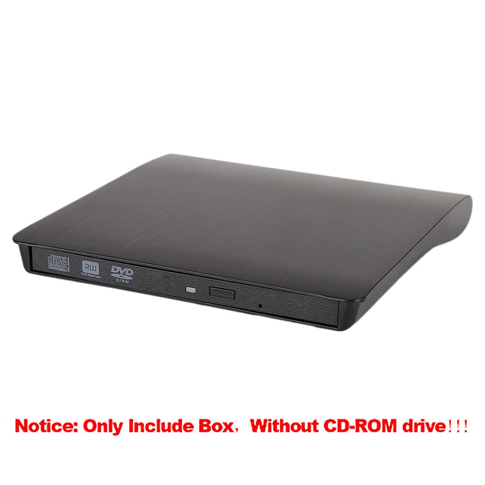 External Optical Drives Cases DVD Drive Enclosure Case USB 3.0 Portable CD DVD RW Writer Burner Optical Player: Default Title