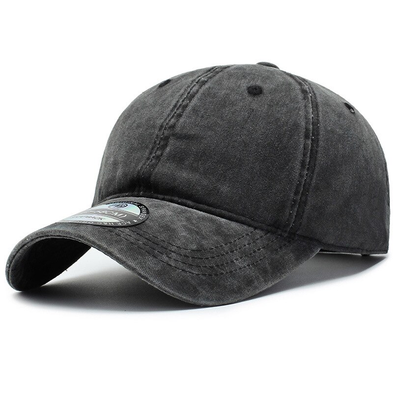 hip-hop men&#39;s baseball cap outdoor travel sunshade sunscreen hat Korean street tide wash caps cotton sports hats: Dark Grey