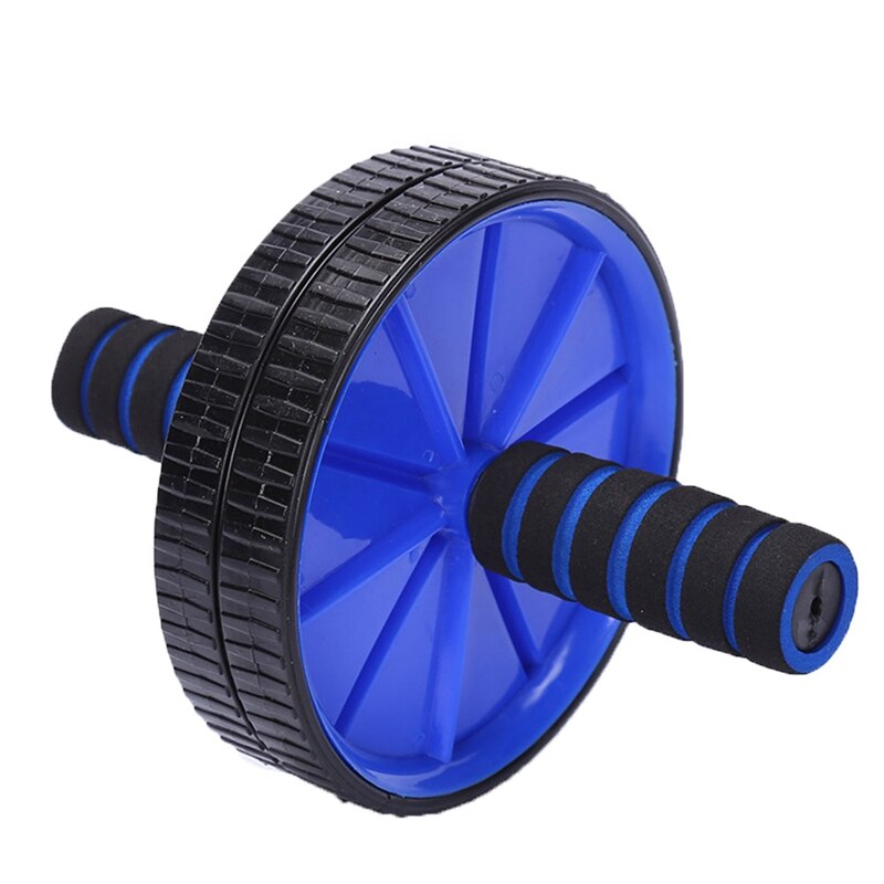 Equipamento do exercício dos rolos da roda da imprensa abdominal de duas rodas para a aptidão da construção do corpo do gym em casa: Azul