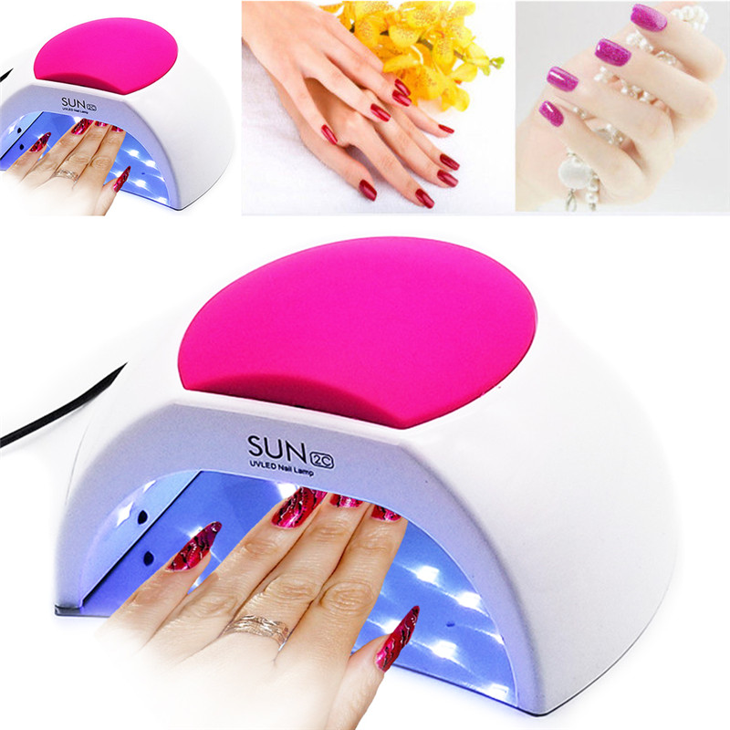 Lámpara de 48W para uñas, secador de uñas para Gel UV, LED, máquina de uñas de Gel, Sensor infrarrojo, temporizador Digital, SUN2 #297986