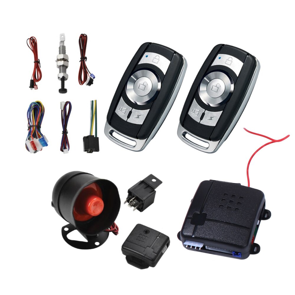 Set of Car Alarm System Smart Remote Control 12V Burglar Alarm System Locking Alarm System Security System for Vehicle Auto Car