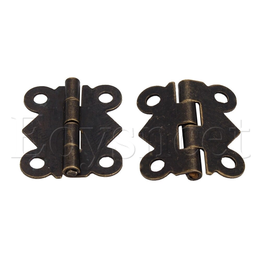 20 Cadres D'étiquettes En Métal Bronze Antique - Avec Vis Pour Tiroirs, étagères, Bibliothèques - 62 X 18 Mm