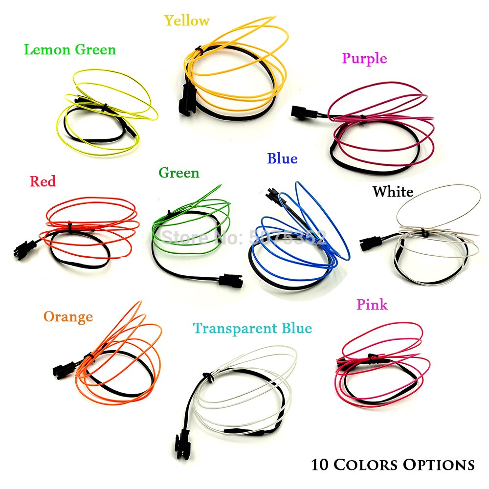 GZYUCHAO EL 1.3mm Flexibele EL Draad Touw Waterdichte EL Buis Neon Led Licht Kabel DIY Materiaal Voor House Party decoratieve