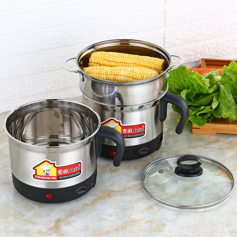 Noodle Fast Cooker Electric Cup Mini Travel Cup Stainless Steel Cup Multi-function Student Low-Power Boiling Noodle Pot