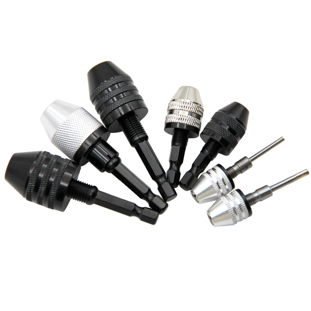 Boor Chuck Keyless Schroevendraaier Slagschroevendraaier Adapter Elektrische Micro Motor Klem Mini Chuck Armatuur Hex Shank Boren Adapter