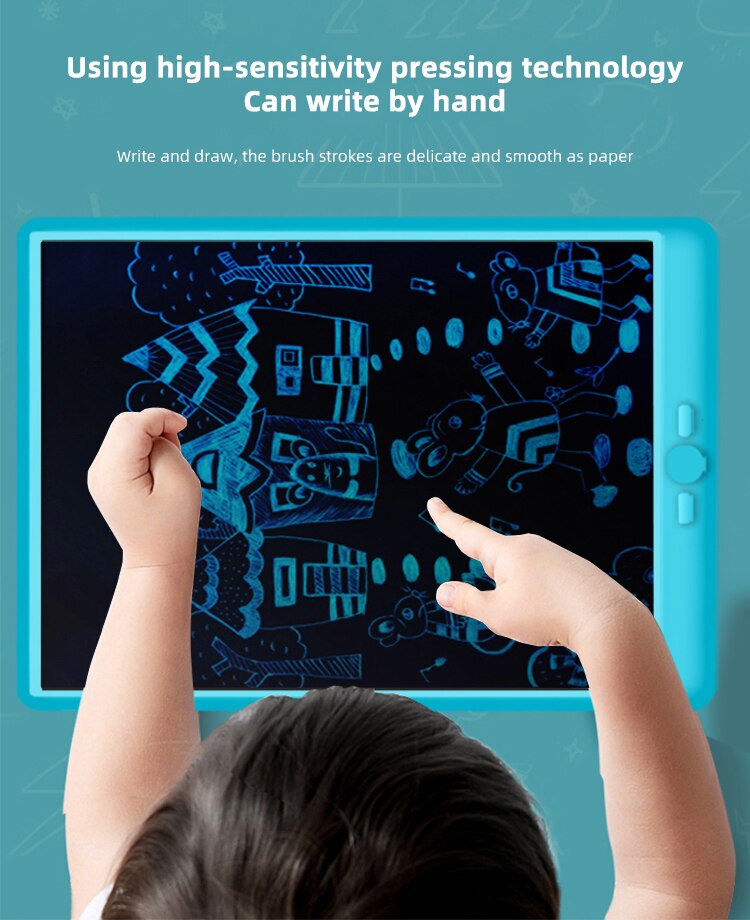 Portable LCD 13.5 Inch Digital Writing Tablet Graphic Drawing Tablets Board Electronic Handwriting Kid