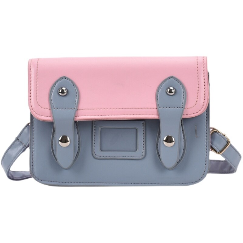 Women Flap Shoulder Messenger Bag Solid Color PU Leather Ladies Crossbody Bags Female Small Square Handbags Purse