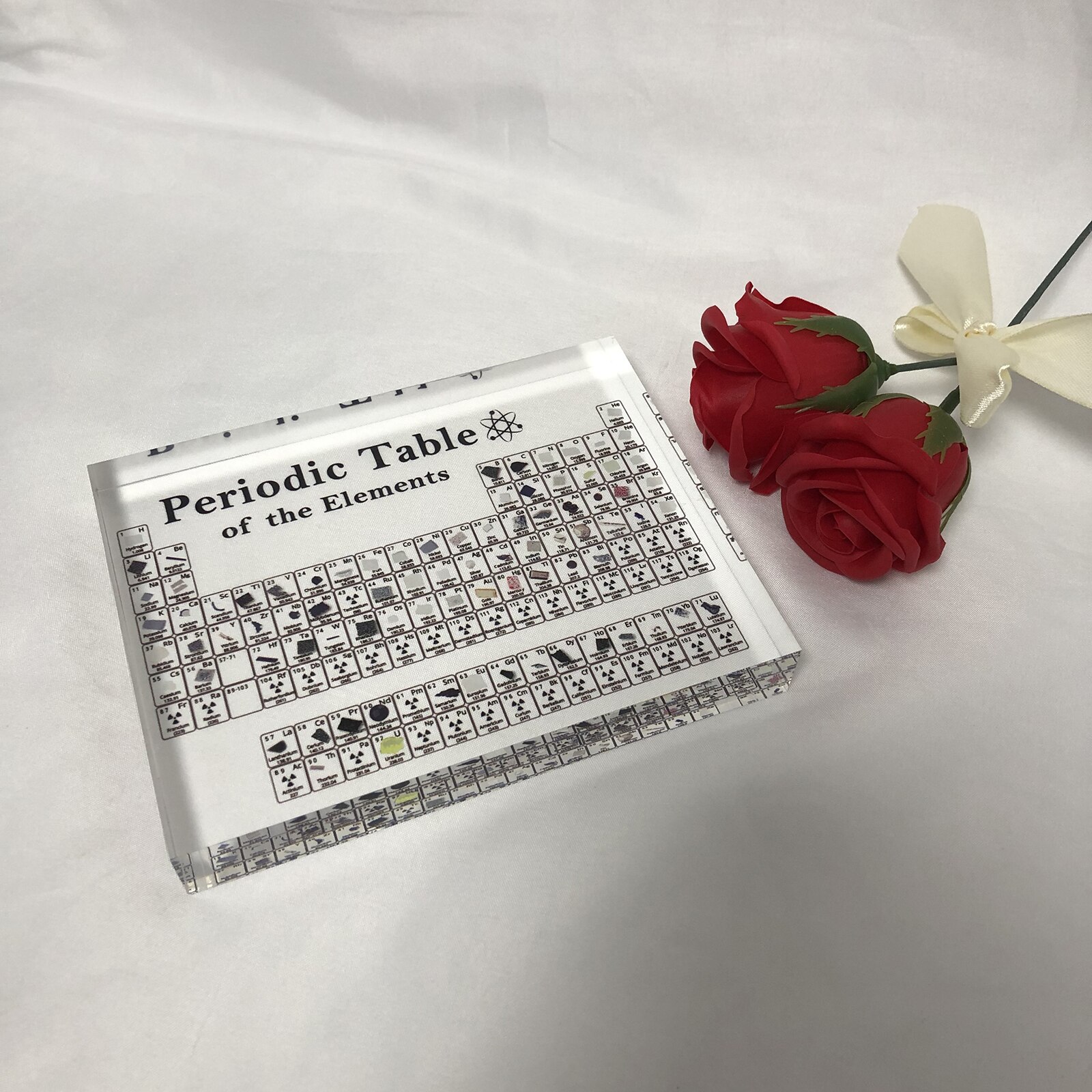 Waterproof Acrylic Periodic Table Chemical Element Display Chart Periodic Table Teaching Tool Student Learning Tool Craft Decor