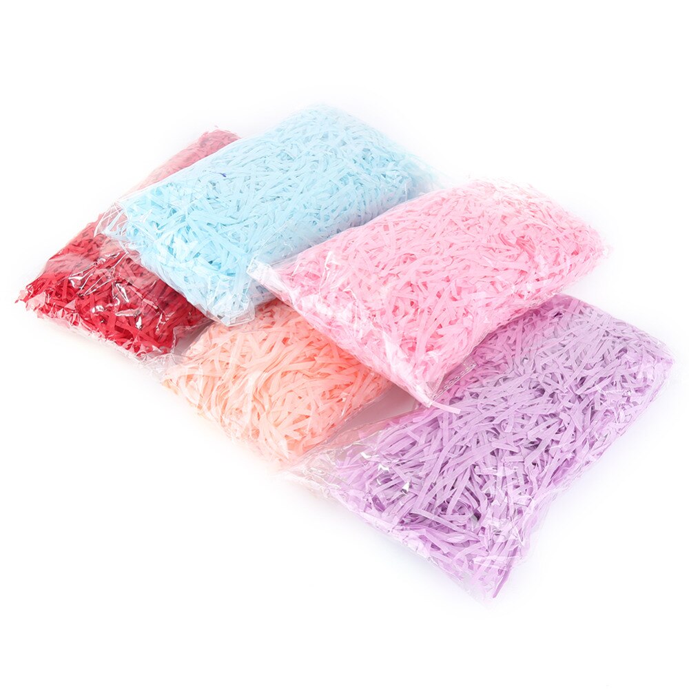 20g rafia yute boda arrugado y triturado papel confeti embalaje de dulces Material caja relleno decoración de de cumpleaños