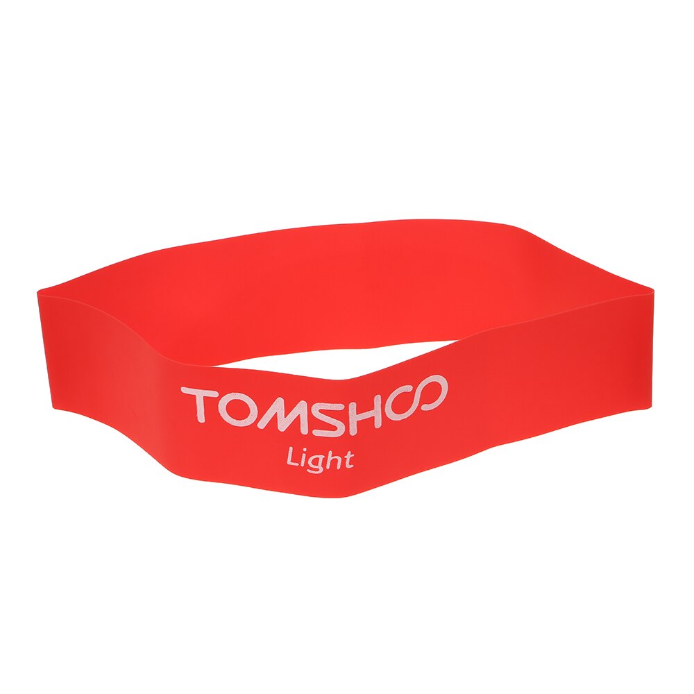 TOMSHOO Fitness Equipment Exercise Resistance Bands Gym Strength Training Loops Bands Workout Bands Physical Therapy Sport Home: Red